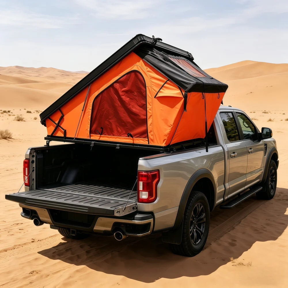 

SLH--Ultra-thin CB02 Oxford cloth outdoor camping roof tent, featuring three-color warm LED light strip, customizable