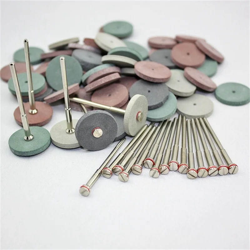 

50Pcs/set Dental Polishing Wheels Burs Silicone Rubber Polishers For Dental Lab Materials