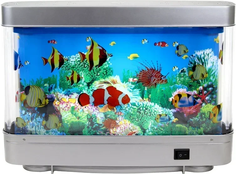 

Artificial Tropical Fish Aquarium Decorative Lamp Virtual Ocean In Motion LED Aquarium Light With Switch Colorful Lights（2）