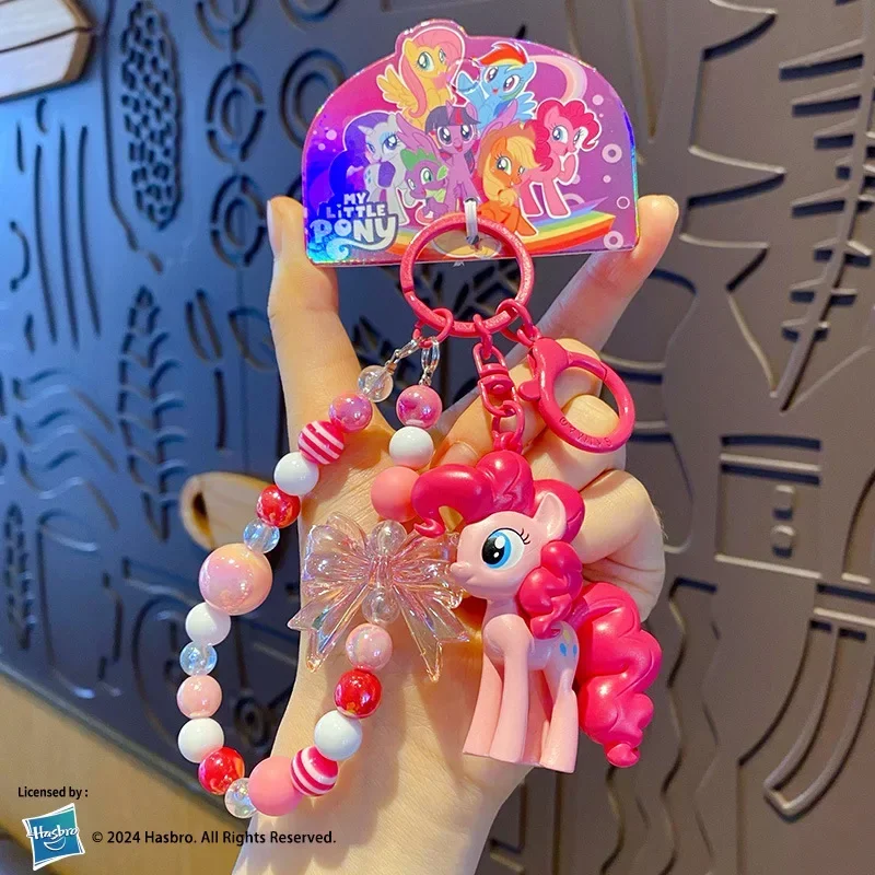 Kawaii بلدي ليتل المهر المفاتيح اكسسوارات أنيمي الشكل لعبة كيرينغ دمية فتاة هدية الكريسماس الشفق البريق Fluttershy #5