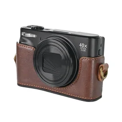 For Canon PowerShot SX740 HS SX730 SX720 Camera Retro PU Leather Case Shoulder Bag Shoot Camera Protective Cover SX740 SX730HS