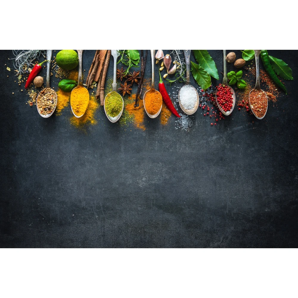 Wood Boards Seasoning Kitchen Food Photography Backdrops Decoration Camping Photographic Backgrounds For Photo Studio