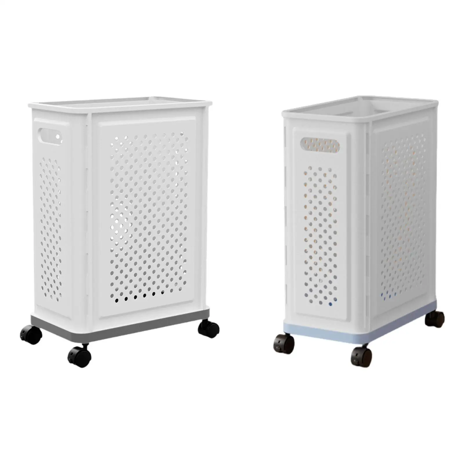 Large Capacity Yoga Mat Storage Basket Plastic Rolling Cart for Home Gym Equipment and Accessories