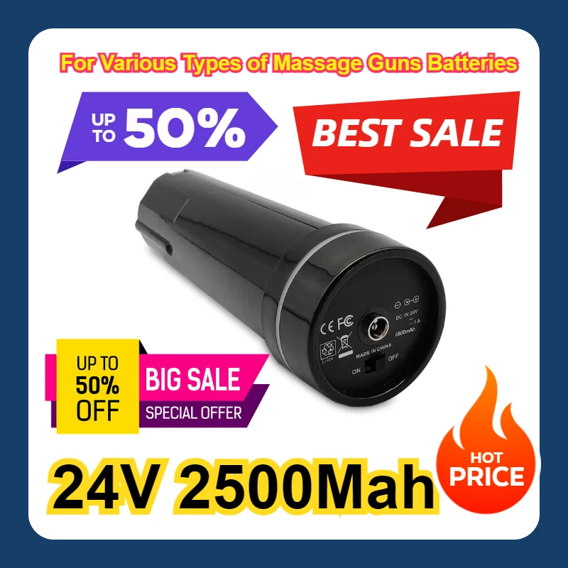 

24V For Various Types of Massage Guns Batteries 2500Mah Massage Gun Battery