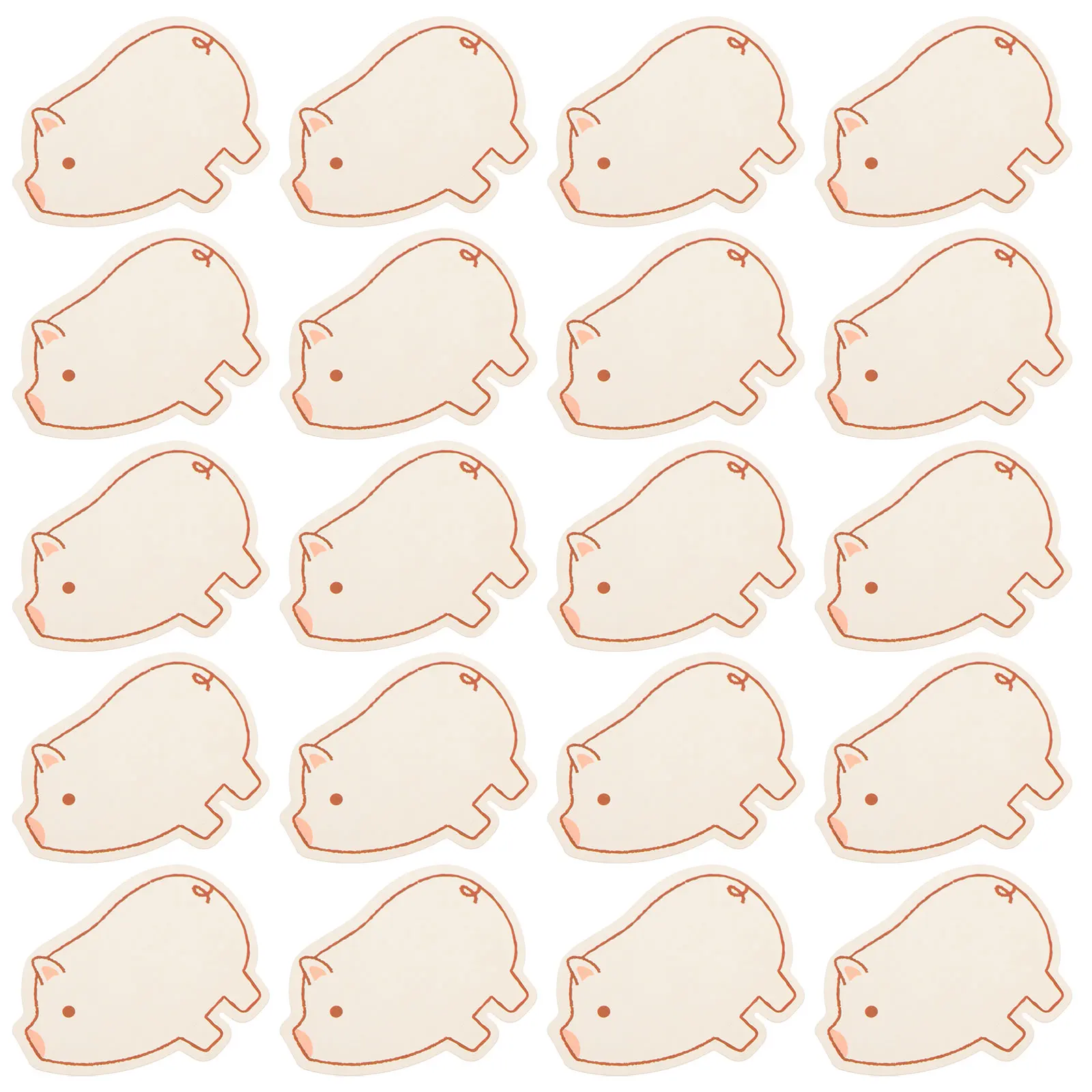 

60pcs Blank Memo Cards Animal Shaped Note Writing Paper Cards For Study Message Greeting English Learning Organizing Plan Gift