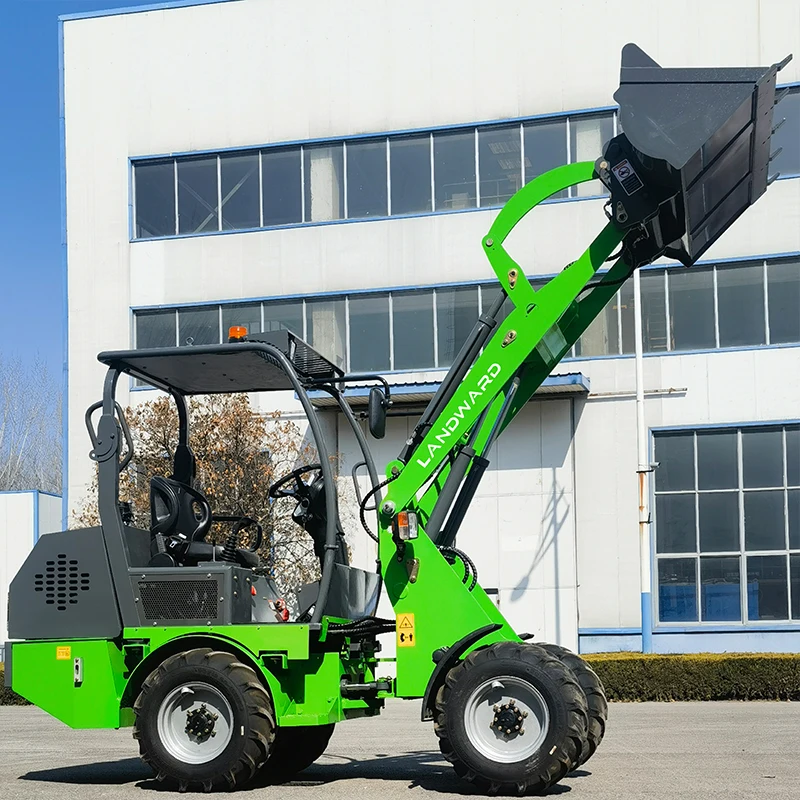 Multifunctional Portable Electric Loader 400kg Factory Price 4*4 Battery Wheel Mini Loader For Building Construction Customized