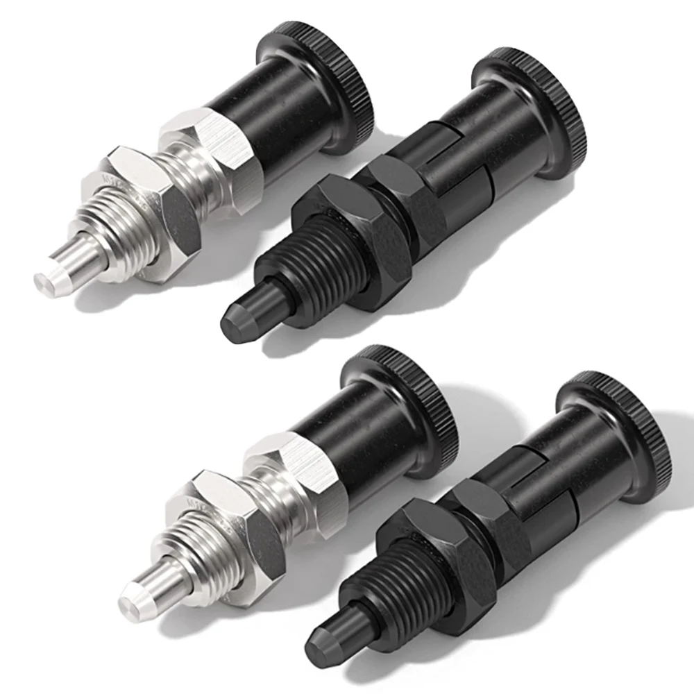 M6 - M16 Taper Knob Indexing Plunger Reset / Self-Locking Tip Retractable Spring Loaded Locating Pin Jig Fixture Locking Pins