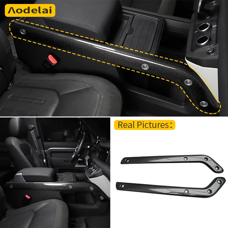 

2 шт. для Land Rover Defender 90 110 130 L663, боковые накладки на центральную консоль, автомобильные аксессуары из АБС-пластика.