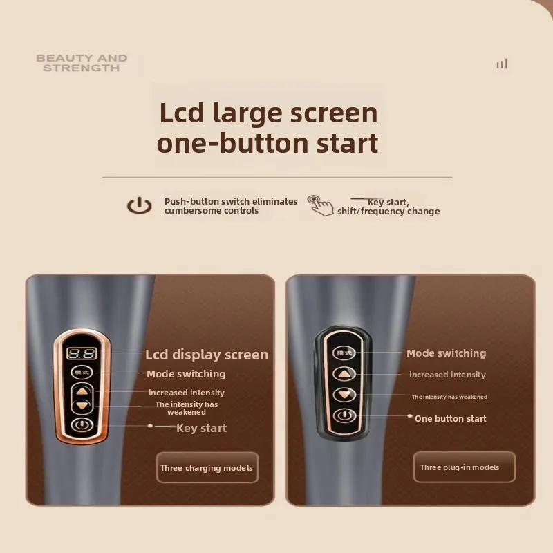 Electric Handheld Dolphin Massage Stick Shoulder and Neck Beating Meridians of The Whole Body To Relax Hammer Back Massage