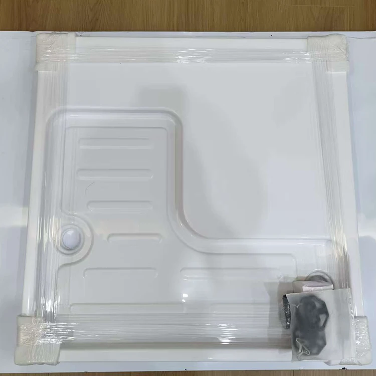 Hot Sale White Acrylic ABS RV Shower Tray 80x80cm Anti-Slip Caravan Bath Floor Trailer