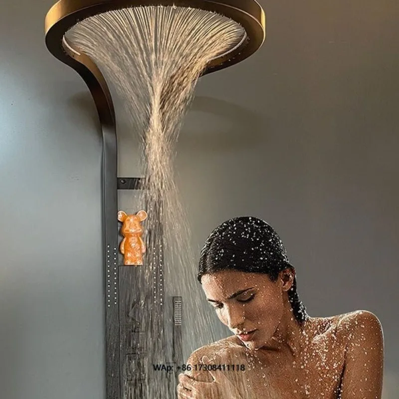 The popular Falls pressure shower system kit includes shower head taps for bathtubs and apartment bathroom showers