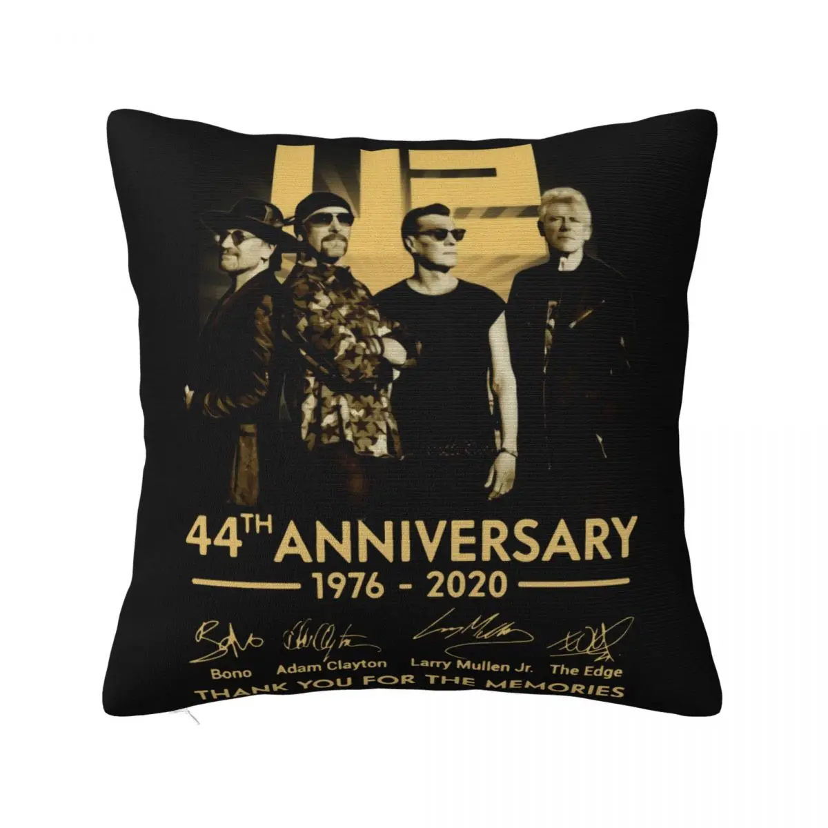 U2 Band 44Th Anniversary 1976'2020 Signed Gift Fan Thanks Size S'5Xl Fashion Pillow Case