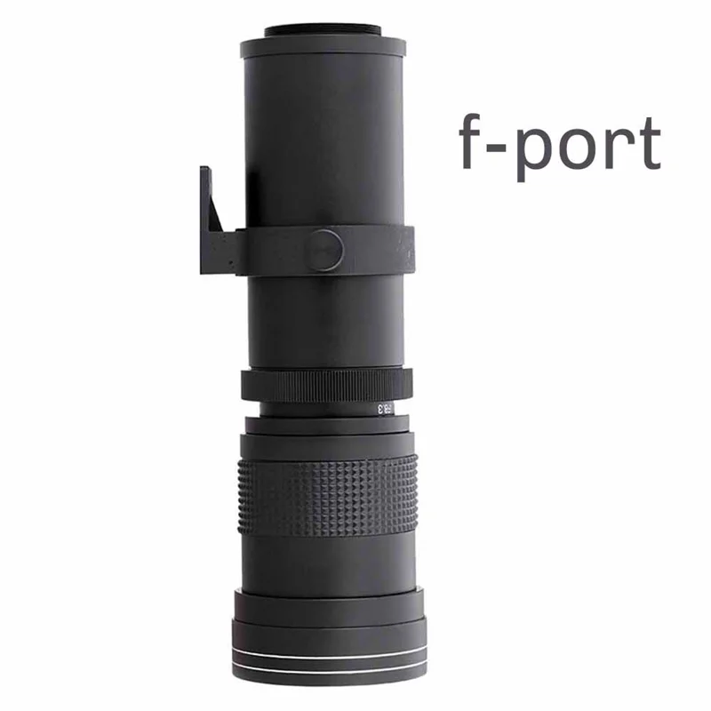 Lightdow 420-800Mm F8.3-16 عدسة تكبير المقربة الفائقة لكاميرات كانون، نيكون التركيز اليدوي نيكون F-A31R