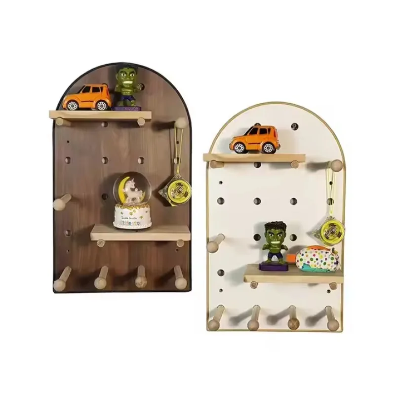 

Solid wood perforated board for sewing machine Storage rack Line Storage rack Hanging wardrobe bag Entrance Door wall Bathroom