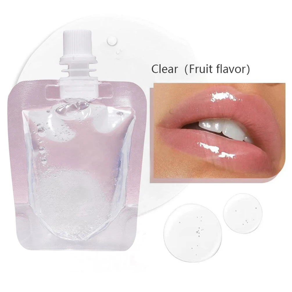 Custom Fruit-flavored Lip Oil Long-lasting 6-color DIY in Pouches Long-lasting Waterproof Private Label Makeup Cruelty Free