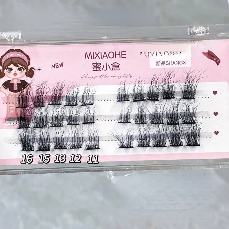 Individual Wool Roll False Eyelashes New Natural Manga Eye Lashes Daily Dating Fake Lashes Long Wispy 3D Mink Lash Makeup Tool