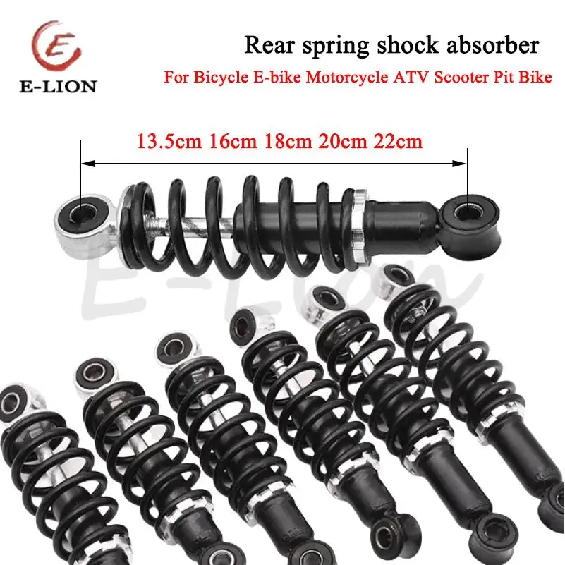 

Задний пружинный амортизатор, подвеска 22/20/18/16/13,5 см для электронного велосипеда, электрического скутера, велосипеда, мотоцикла