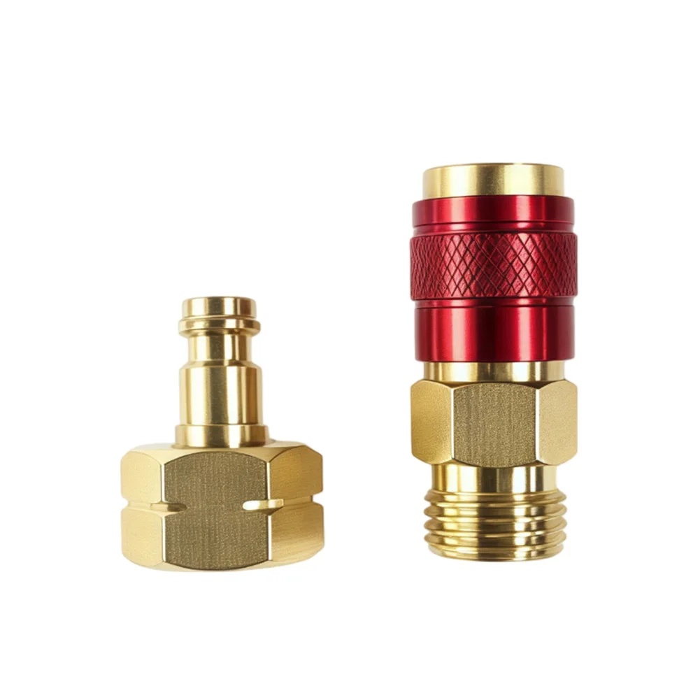 Quick Connect Copper Coupler 16mm M16x1.5 for Oxygen Propane Acetylene Gas Systems with Reliable Mechanical Strength