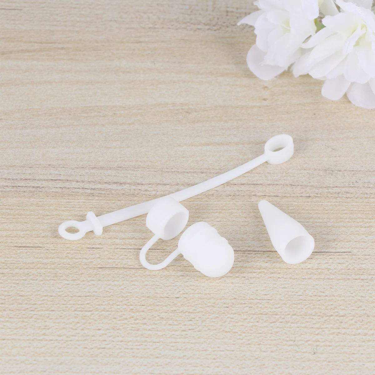 1 Juego de funda protectora de silicona para lápiz óptico, funda duradera Compatible con punta de lápiz, funda protectora para lápiz óptico blanco