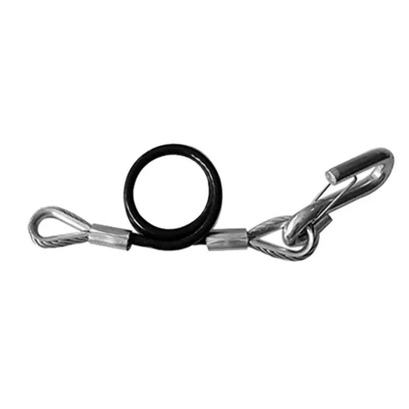 Practical Trailer Safety Towing Cable With S Hook 3500Lbs Load Bearing 70CM Maximum Extension Length Spring Towing Rope For RV