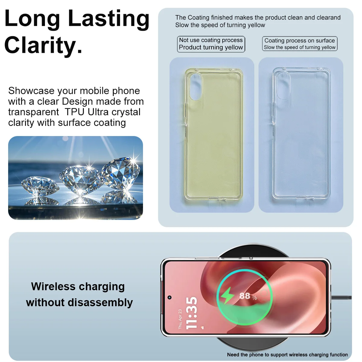 IMAK UX-10 Series Case for Moto G56 G86 Power 5G Slim Soft Cover