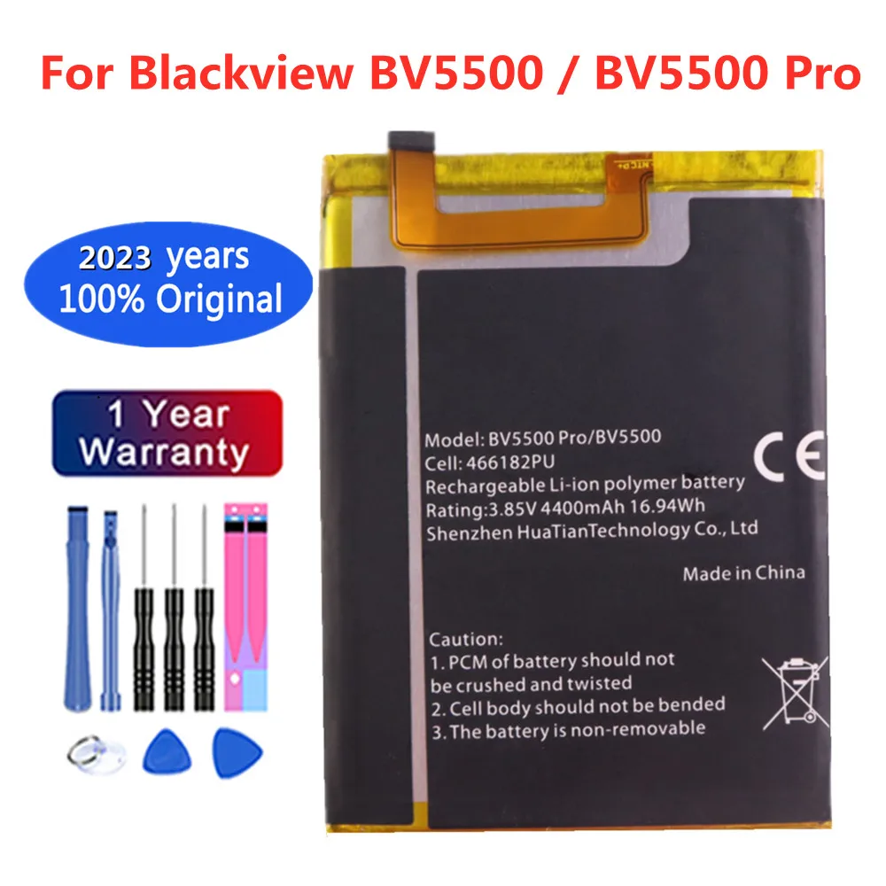 

New Original 4400mAh Powerful Battery Blackview BV 5500 For Blackview BV5500 BV5500 Pro BV5500Pro 466182PU Mobile Smart Phone