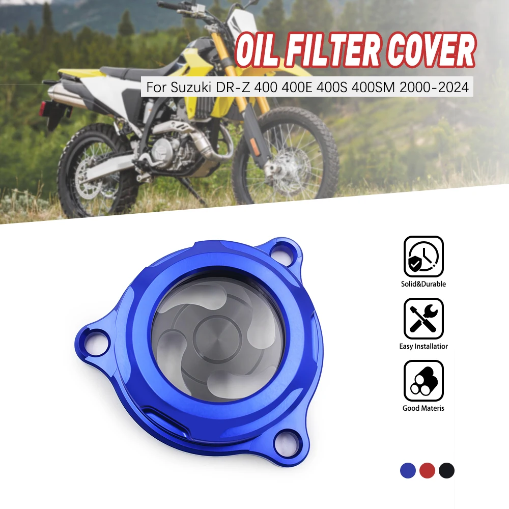 

Engine Oil Filter Cover Cap For SUZUKI DRZ400 400E 400S 400SM 2000-2024 Motorcycle Transparent