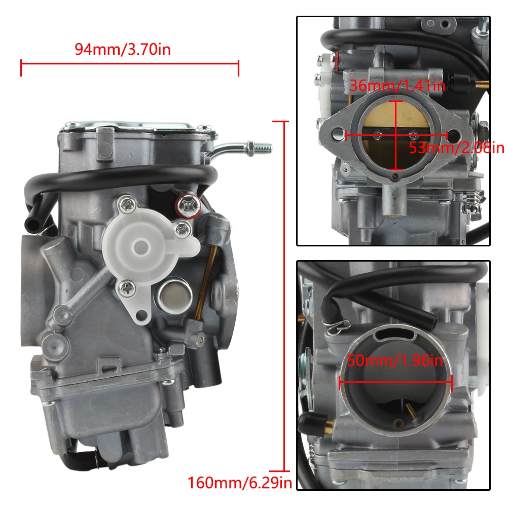 350cc ATV for Yamaha YFM350 YFM400FW PV36 Motorcycle Carburetor 1987-2004 Warrior QUAD New Tuning Enduro Motocross Carburetor