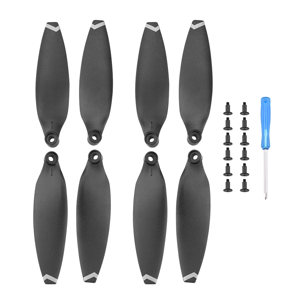 #67Y Toys & Games,8Pcs Propeller for FIMI X8 Mini Quick-Release Propeller,White Edge (black & white)