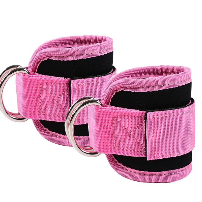 Cable Ankle Straps Double D-Ring Ankle Cuffs For Gym Workouts Glutes Legs Strength Training Brace Support Sport Safety Abductors