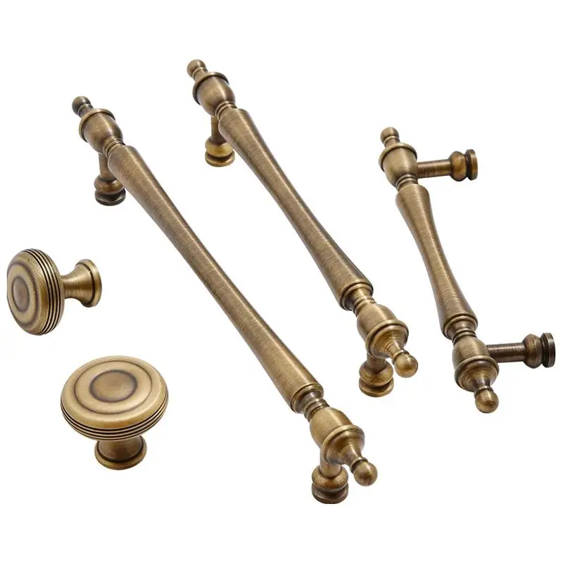 

Antique 10PCS Solid Brass Crown Head Furniture Pulls Handles Drawer Knobs Cupboard Wardrobe Closet Dresser Cabinet Pulls Knobs