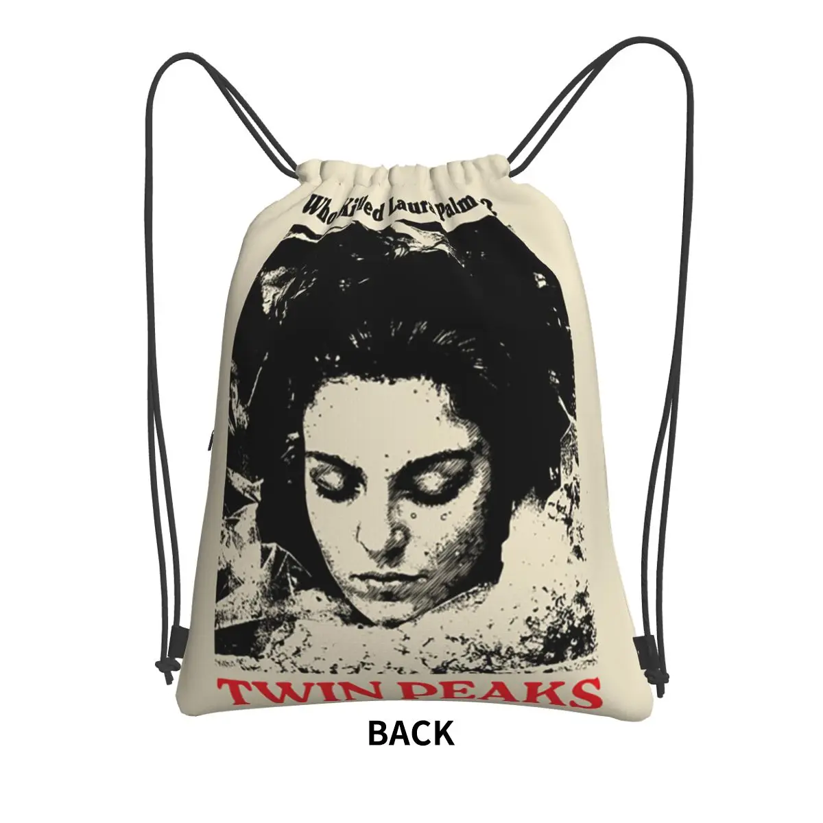 Twin Peaks Movie Who Killed Laura Palmer Backpacks Casual Drawstring Bags Sports Bag Book Bags for Man Woman Students