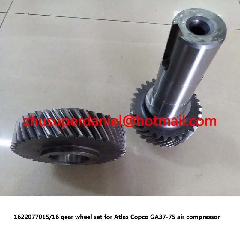 Genuine gear wheel set driven gear shaft 1622077015/16 for AC GA37-75 screw air compressor parts