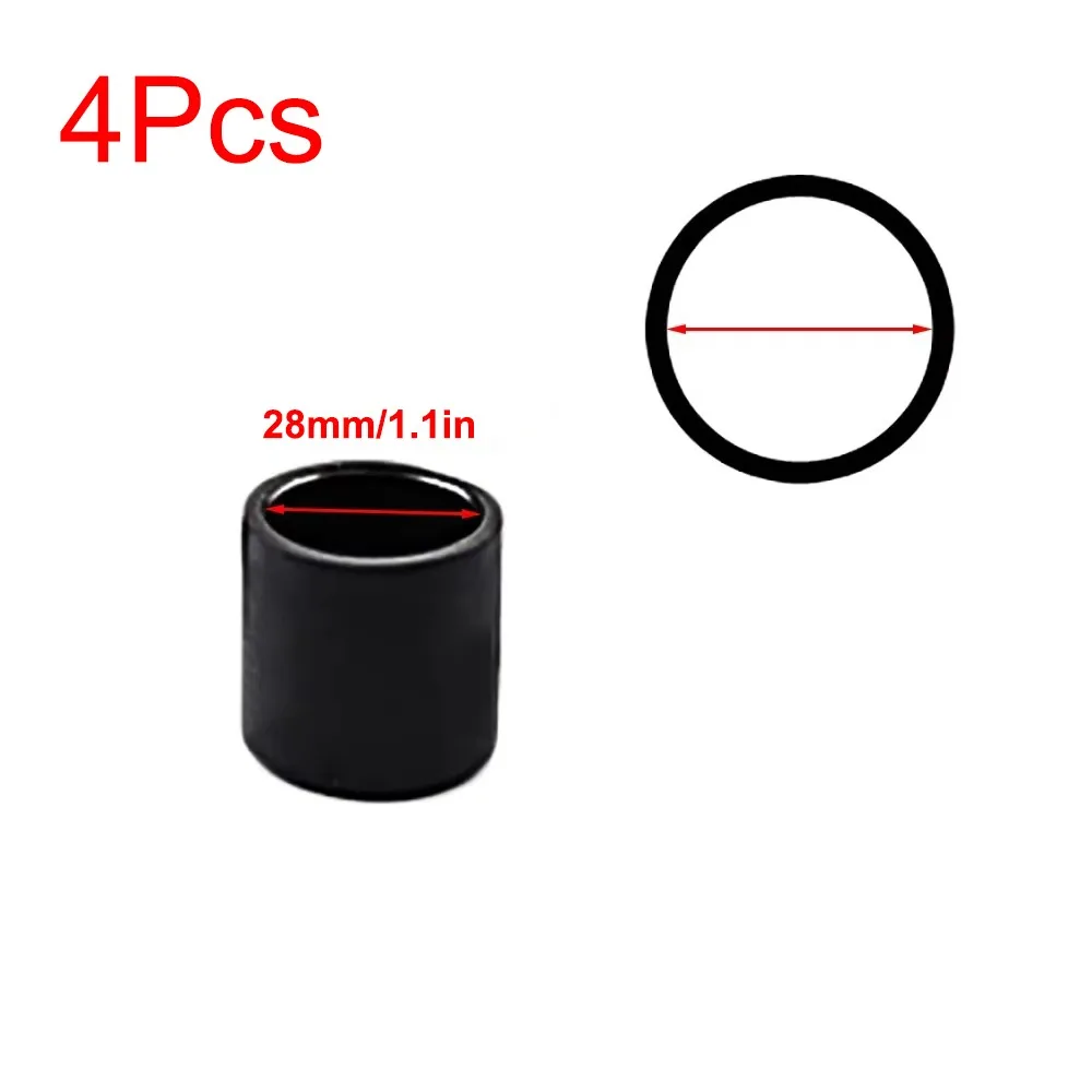Anti-slip Pads Square Chair Leg Caps Non-slip Round Table Foot Caps Black Furniture Leveling Feet Furniture Protection