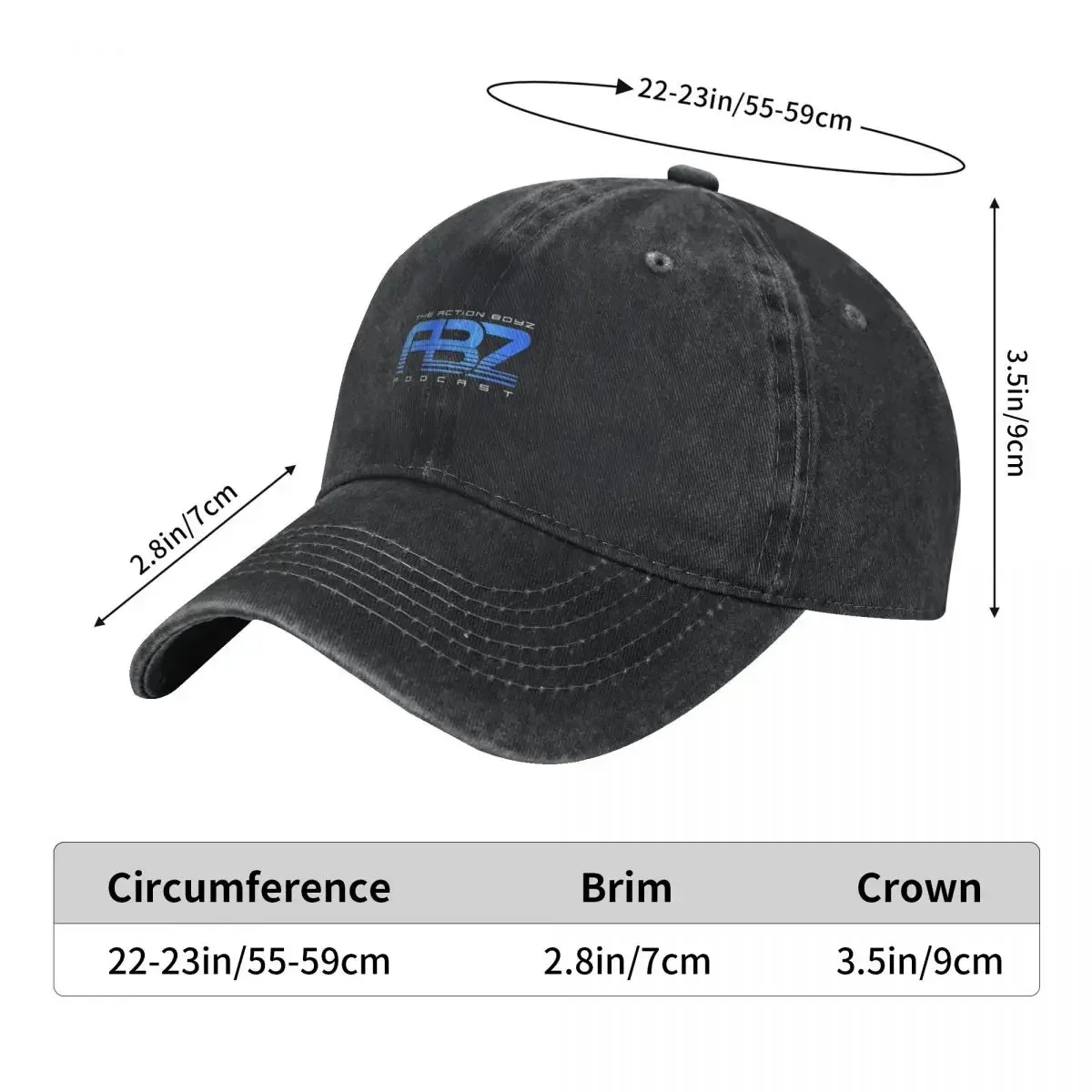Action Boyz Podcast - ABZ Baseball Cap Fashion Beach tea Hat Thermal Visor Gentleman Hat Boy Women's