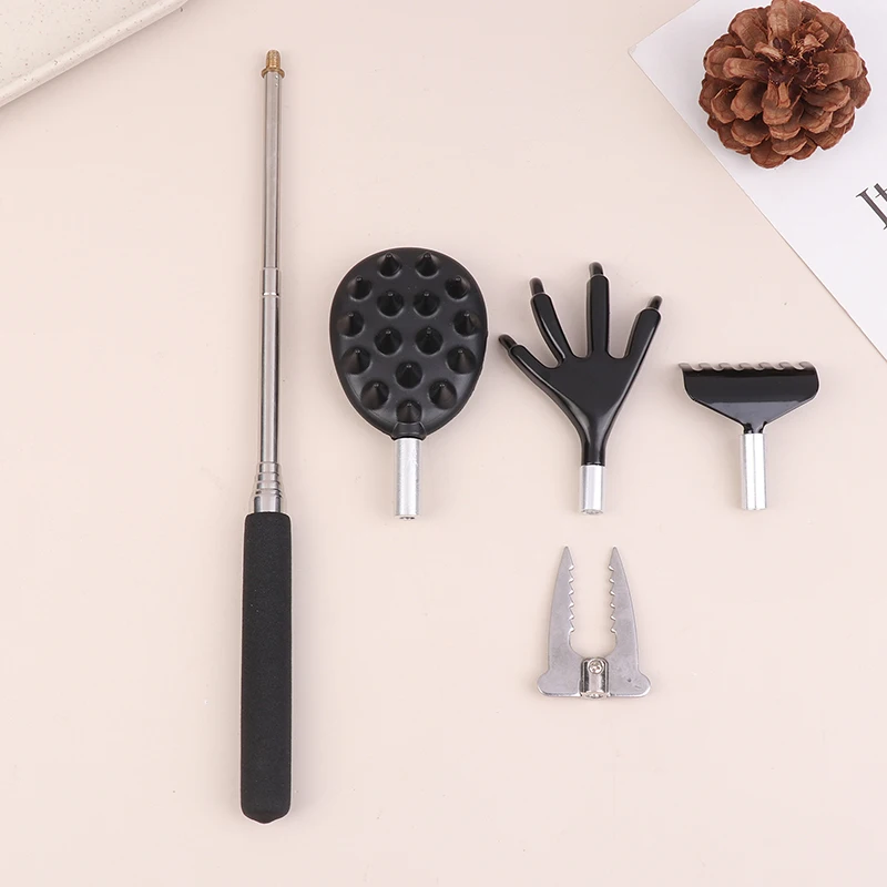

4PCS/SET Different Back Scratcher Portable Telescoping Extendable Back Massager Tool For Thanksgiving Birthday Christmas Gifts