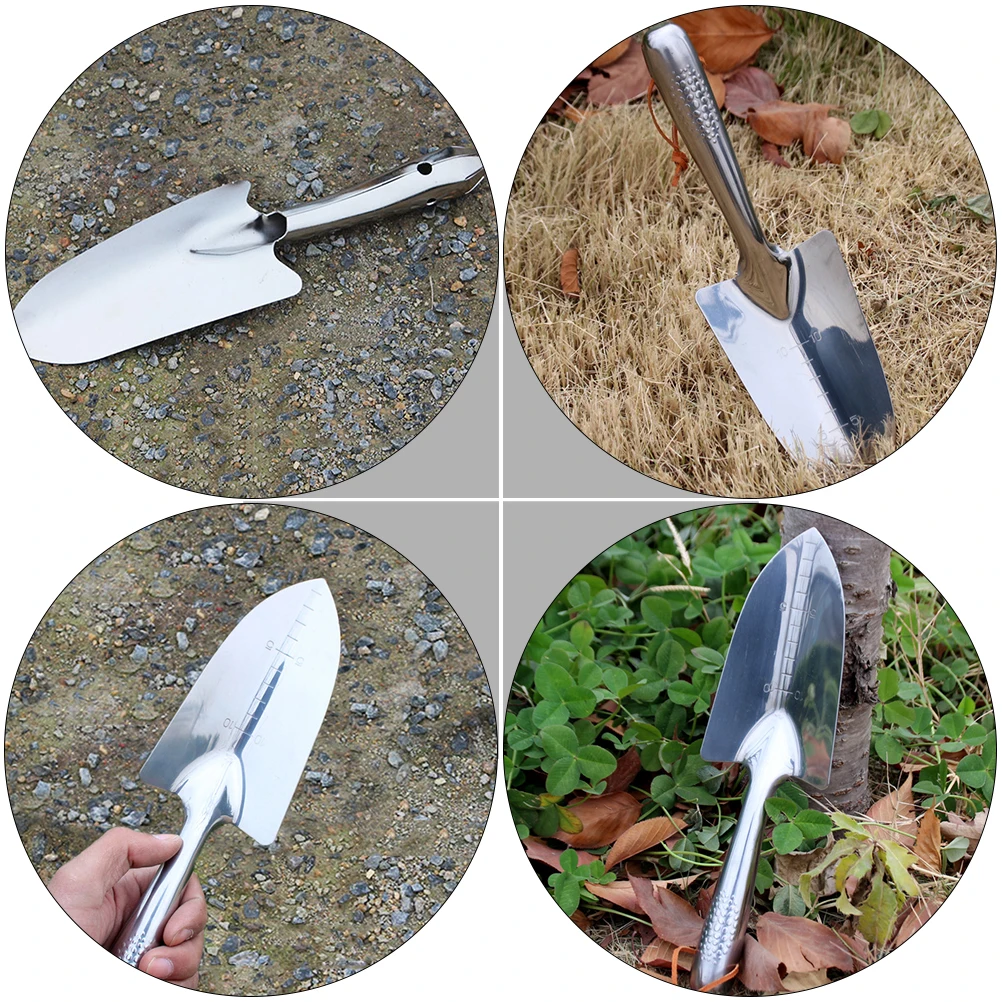 

Stainless Steel Shovel Small Digging Hand Spade Garden Tool Lightweight Durable Ergonomic Design For Planting Weeding Yard Work