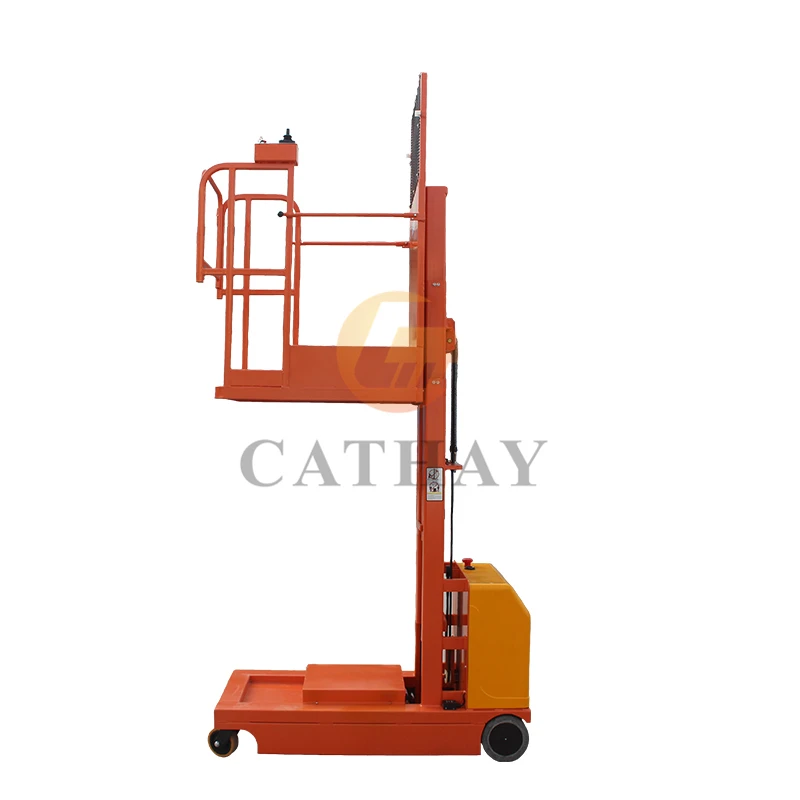 Hot Sale 2400mm Forks Semi Electric Aerial 4.5m Electric Aerial Order Picker