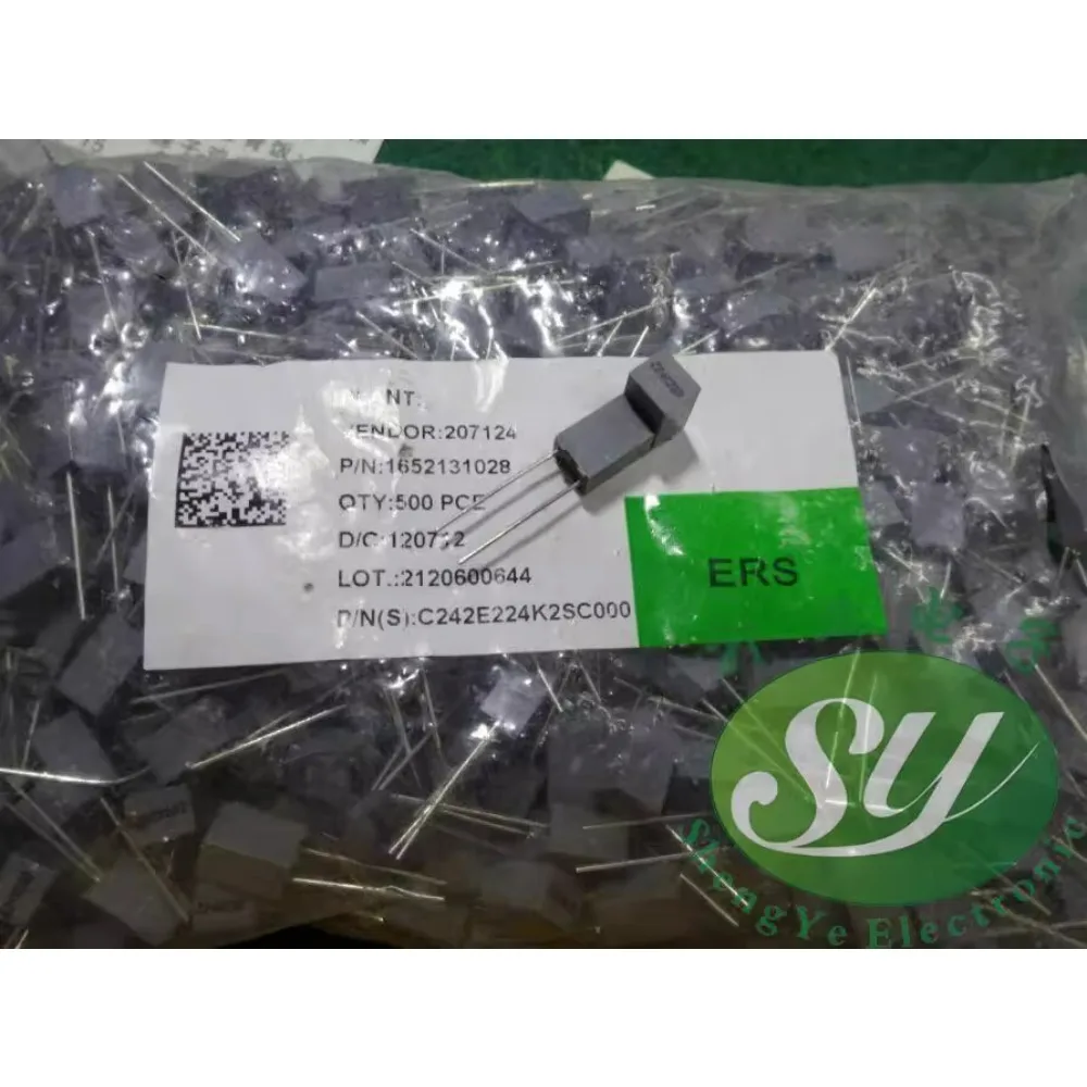 

20PCS 0.22uf/250v u22 220nf 224 brand-new 5mm film capacitor C242E224K2SC000