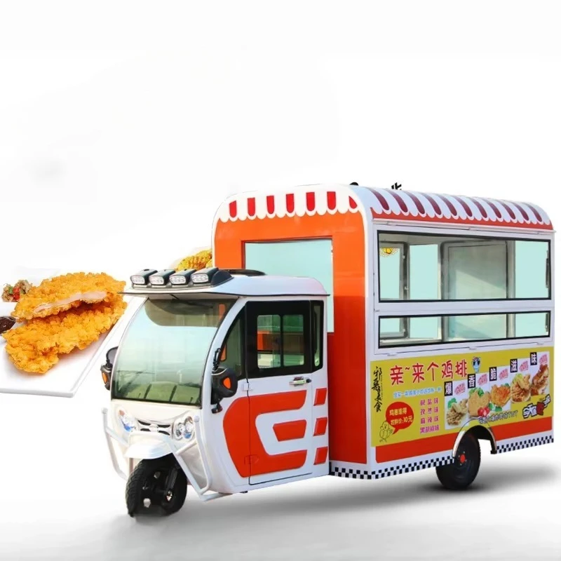 Versatile Mobile Food Truck Easy-to-Assemble with Diverse Food Item Selling Capabilities