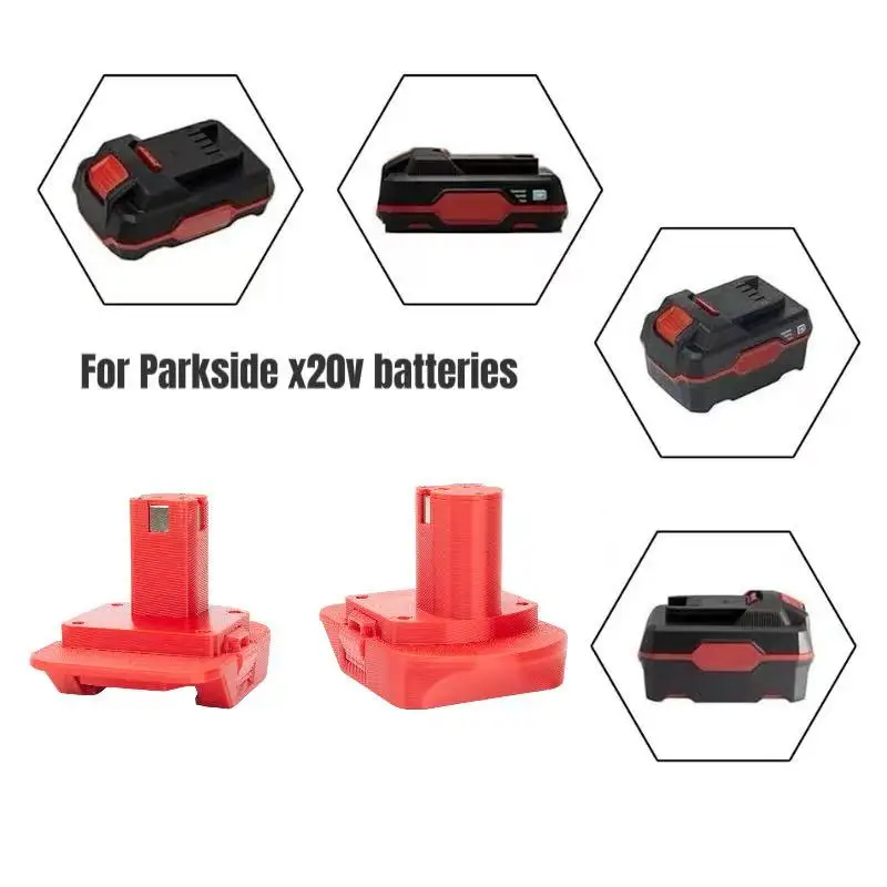 Batteries Converter Adapter For  Lidl Parkside X20V Team Lithium Ion Convert To Ryobi 18V Cordless Tool (﻿Adaptor Only)