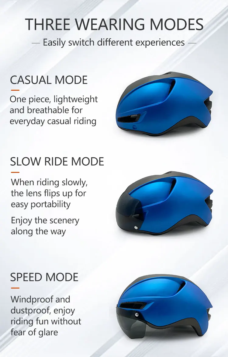 Eastinear 2023 Neuer Rennrad-Mountainbike-Helm für Erwachsene, Herren, Outdoor-Sport, Radfahren, Sicherheitshut mit LED-Aufladung, Rücklichtbrille – Detail 7