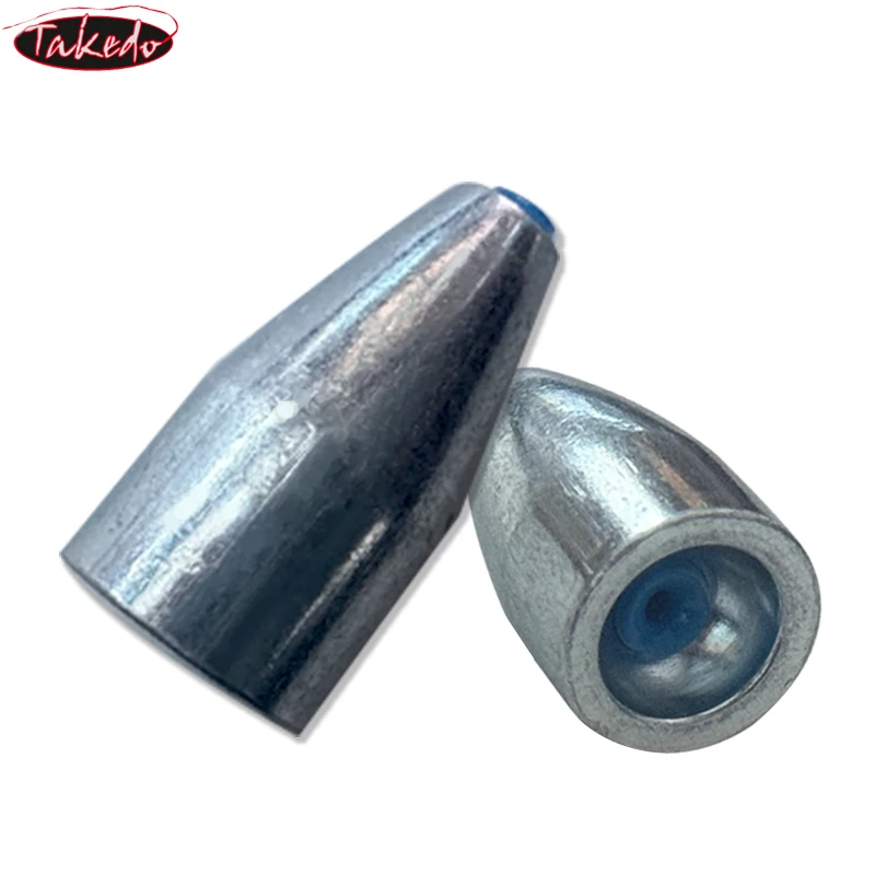 TAKEDO Bullet Alloy Fishing Sinker Texas Rigs Bullet Weight 3,5G 5G 7G 10G 14G 20G Karpfenangeln Zubehör