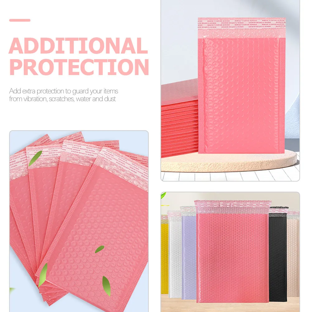 20Pcs Bubble Mailer Bags Self Adhesive Padded Envelopes Extra Protection Against Shock Scratch Water Dust Ideal for Small