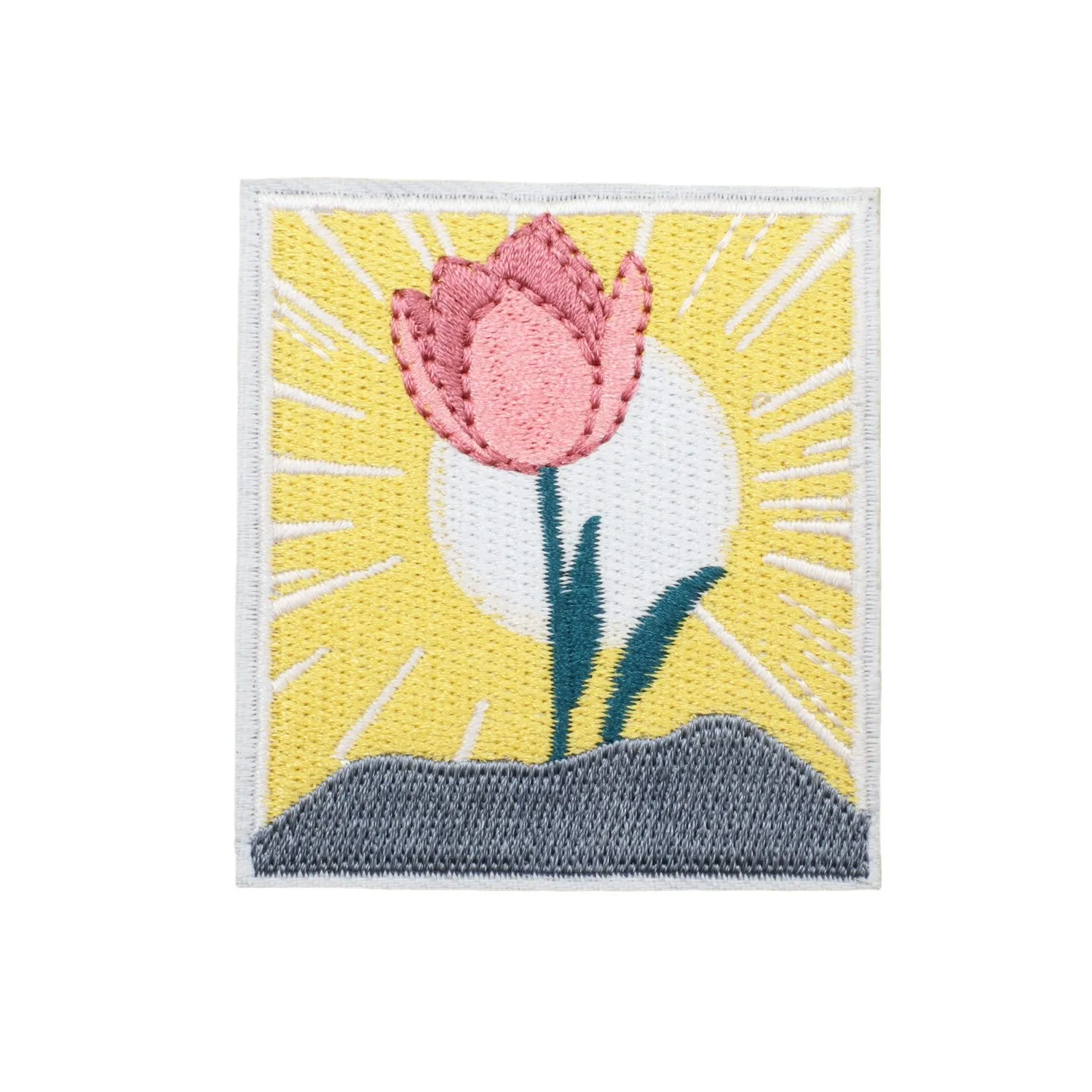 

2025 The New Embroidered Label Bag Decoration Patch Sticker of The Popular Light Energy Computer, Sunset Style Stamp