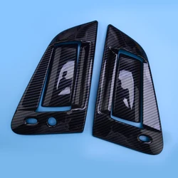 1 Set Car Exterior Door Bowl Handle Trim Cover Fit For Nissan 370Z 2009-2020 Carbon Fiber Style