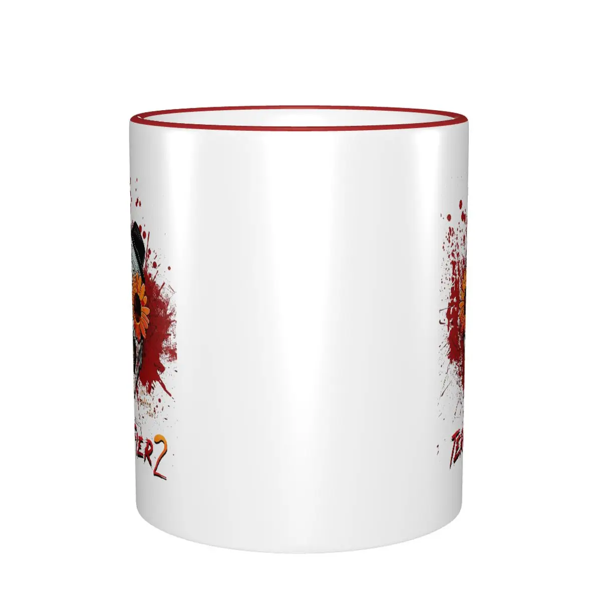 Funny Terrifier 2 Art The Clown Sunflower Sunglasses Coffee Cup Room Horror Movie Mugs