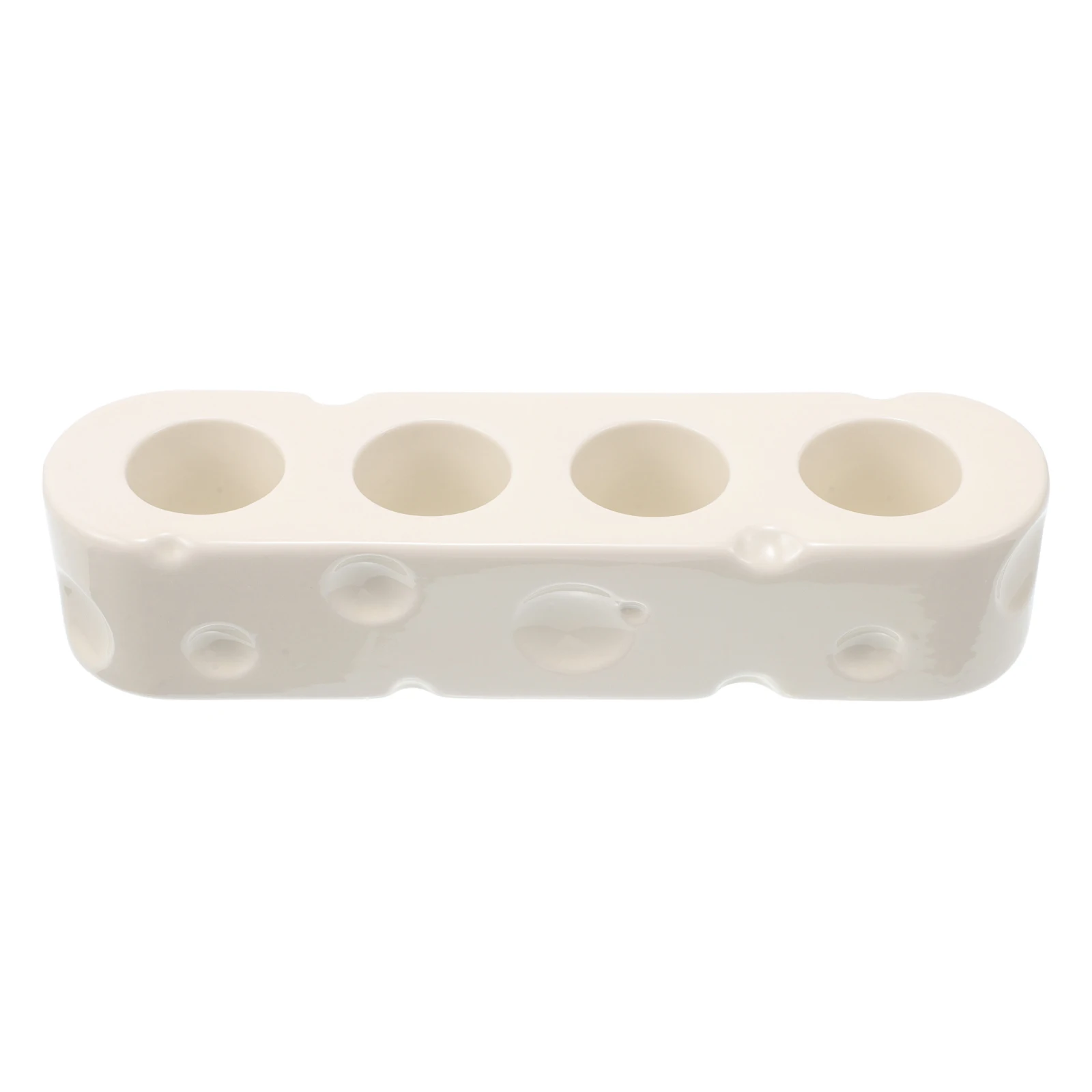 

Toothbrush Base Ceramic Holder Bathroom ganizer Tray Toothpaste Cheese Countertop Storage Solutions Makeup Brush Pen Holders