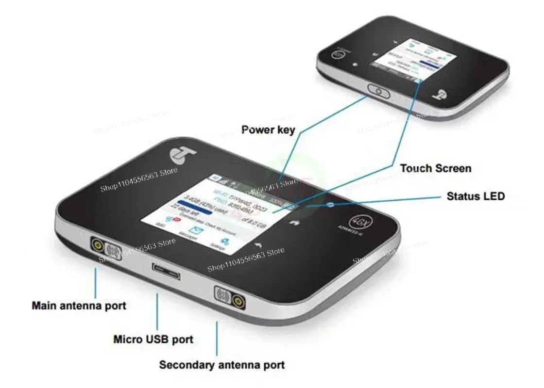Netgear Aircard 810S Router - 4G LTE Mobile WiFi Hotspot with SIM Card Slot