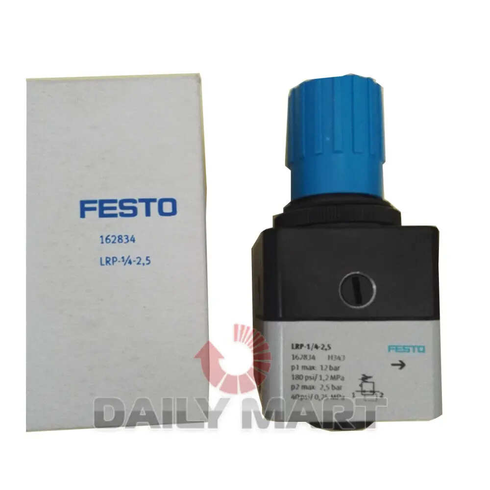 New In Box FESTO LRP-1/4-2,5 162834 Precision Pressure Regulator